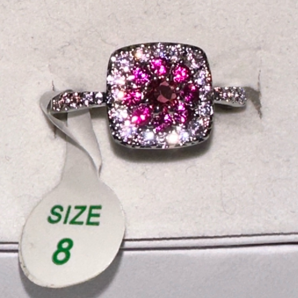 Lab created ruby on rhodium plating